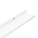 vidaXL 2 db fehér MDF szegélypolc képkeretekhez 80 x 9 x 3 cm