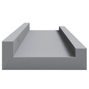 vidaXL 2 db szürke MDF szegélypolc képkeretekhez 40 x 9 x 3 cm