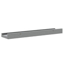 vidaXL 2 db szürke MDF szegélypolc képkeretekhez 40 x 9 x 3 cm