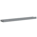 vidaXL 2 db szürke MDF szegélypolc képkeretekhez 60 x 9 x 3 cm
