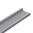 vidaXL 2 db szürke MDF szegélypolc képkeretekhez 60 x 9 x 3 cm