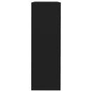 vidaXL 3 db fekete MDF fali kockapolc