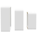 vidaXL 3 db fehér MDF fali kockapolc
