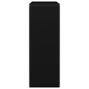 vidaXL 3 db fekete MDF fali kockapolc