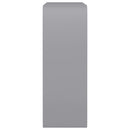 vidaXL 3 db szürke MDF fali kockapolc