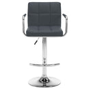 vidaXL 2 db szürke műbőr bárszék