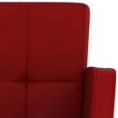 vidaXL 2 db bordó műbőr bárszék