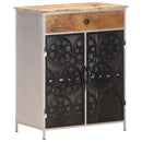 vidaXL nyers mangófa és vas tálalószekrény 60 x 35 x 75 cm