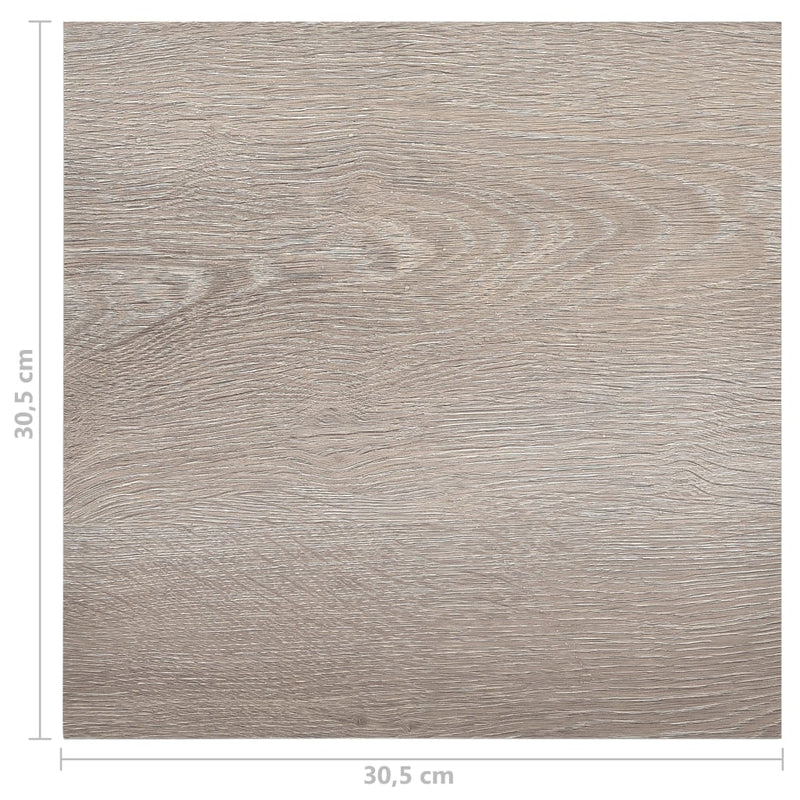 vidaXL 55 db tópszínű öntapadó PVC padlólap 5,11 m²