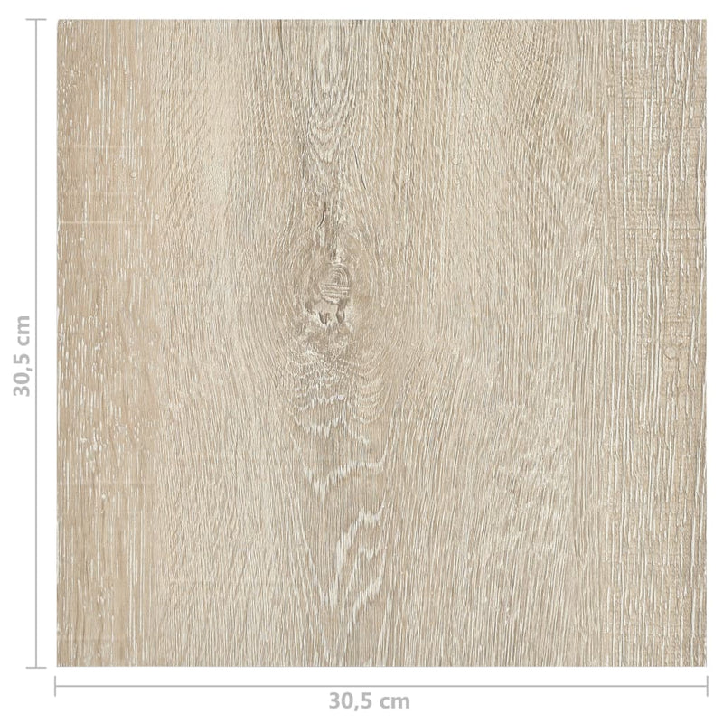 vidaXL 55 db bézs öntapadó PVC padlólap 5,11 m²