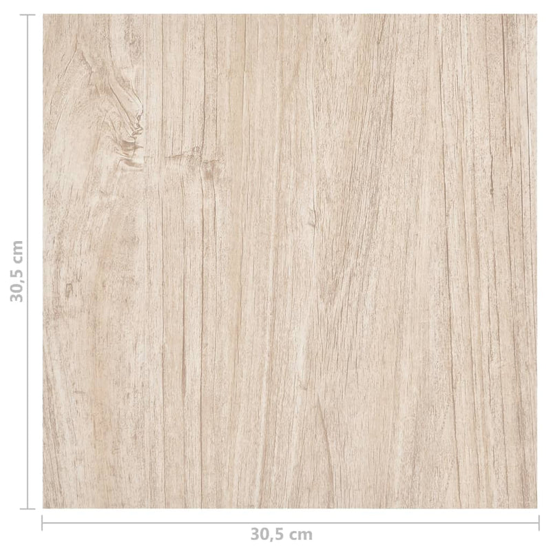 vidaXL 55 db világosbarna öntapadó PVC padlólap 5,11 m²