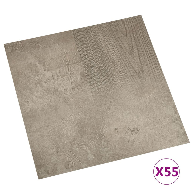 vidaXL 55 db szürke öntapadó PVC padlólap 5,11 m²
