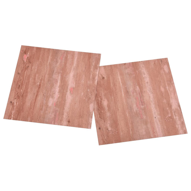 vidaXL 55 db piros öntapadó PVC padlólap 5,11 m²