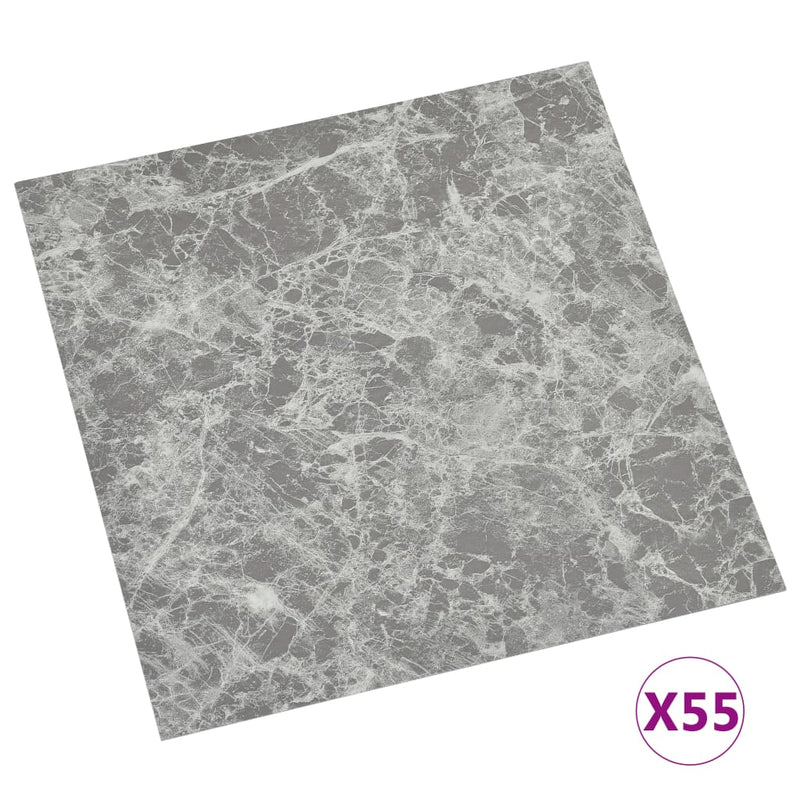 vidaXL 55 db betonszürke öntapadó PVC padlólap 5,11 m²