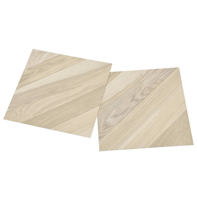 vidaXL 55 db bézs csíkos öntapadó PVC padlólap 5,11 m²