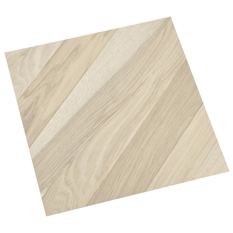 vidaXL 55 db bézs csíkos öntapadó PVC padlólap 5,11 m²