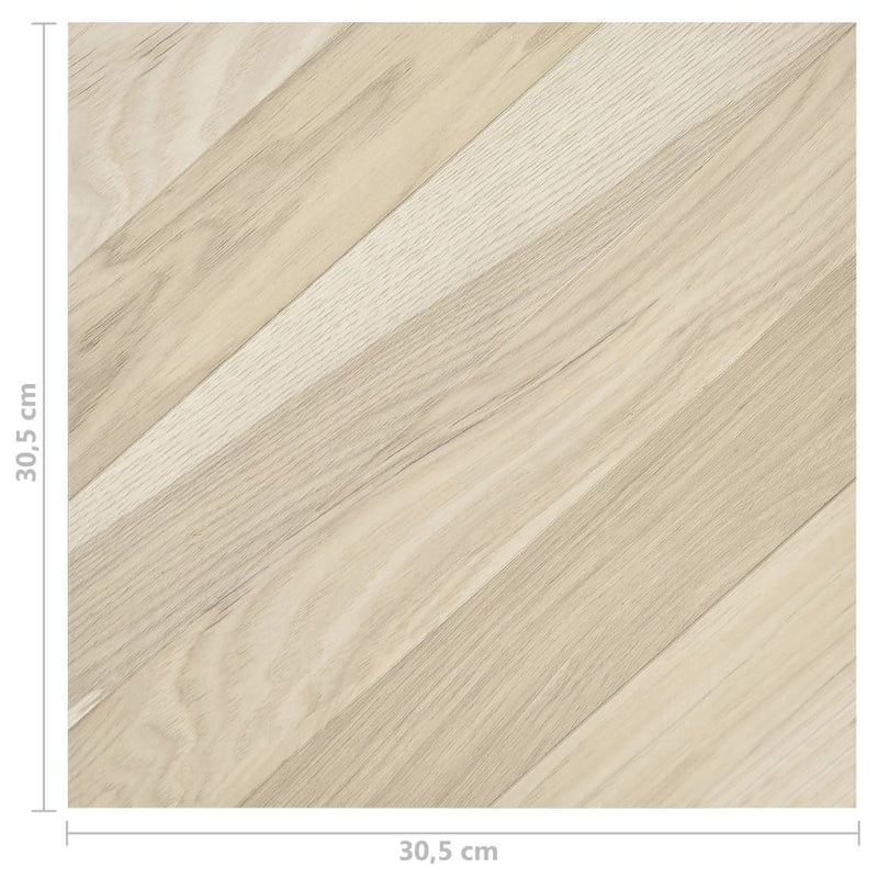 vidaXL 55 db bézs csíkos öntapadó PVC padlólap 5,11 m²