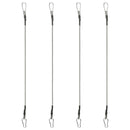 vidaXL 4 db gumi kötél karabinerrel