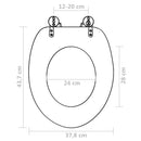 vidaXL 2 db flamingómintás MDF WC-ülőke fedéllel