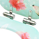 vidaXL 2 db flamingómintás MDF WC-ülőke finoman záródó fedéllel