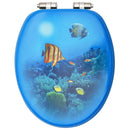 vidaXL 2 db mélytengermintás MDF WC-ülőke finoman záródó fedéllel