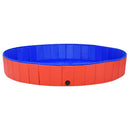 vidaXL összehajtható piros PVC kutyamedence 200 x 30 cm
