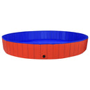 vidaXL összehajtható piros PVC kutyamedence 300 x 40 cm