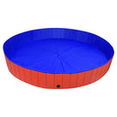 vidaXL összehajtható piros PVC kutyamedence 300 x 40 cm