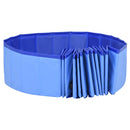 vidaXL összehajtható kék PVC kutyamedence 200 x 30 cm