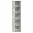 vidaXL 2 db betonszürke forgácslap CD-tartó szekrény 21 x 16 x 93,5 cm