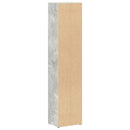 vidaXL 2 db betonszürke forgácslap CD-tartó szekrény 21 x 16 x 93,5 cm