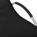 vidaXL fekete-szürke textilén napozóágy