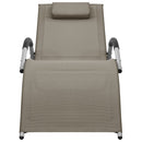 vidaXL 2 db tópszínű-szürke textilén napozóágy