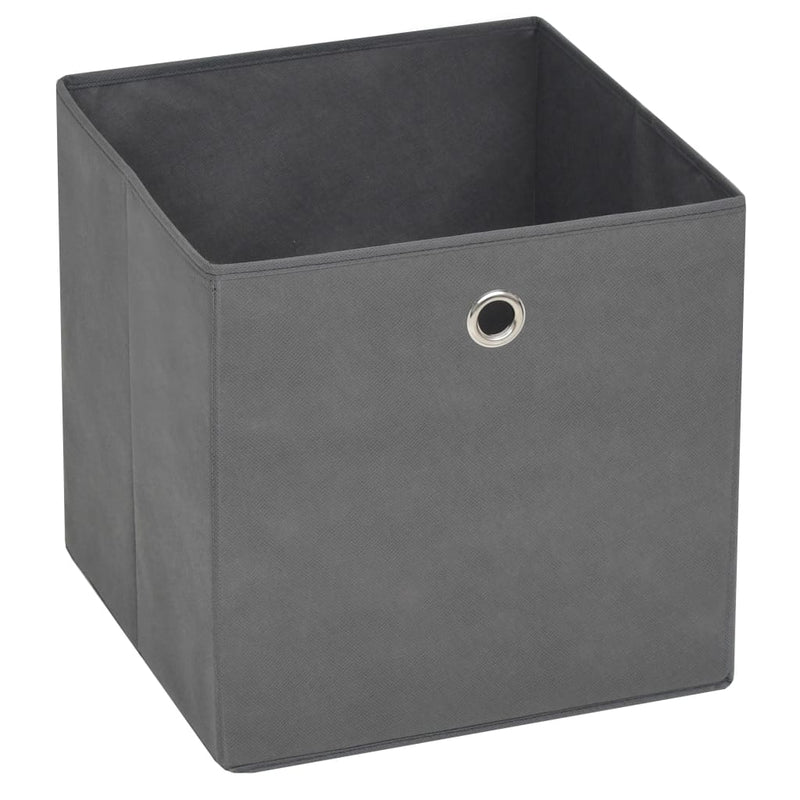 vidaXL 10 db szürke nem szőtt szövet tárolódoboz 28 x 28 x 28 cm