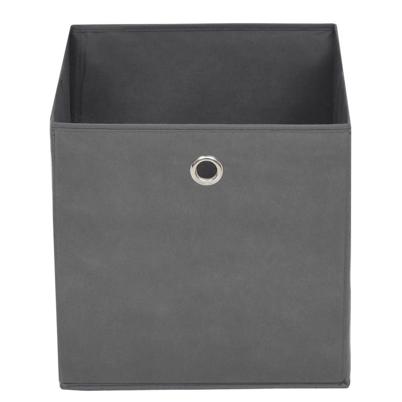 vidaXL 10 db szürke nem szőtt szövet tárolódoboz 28 x 28 x 28 cm
