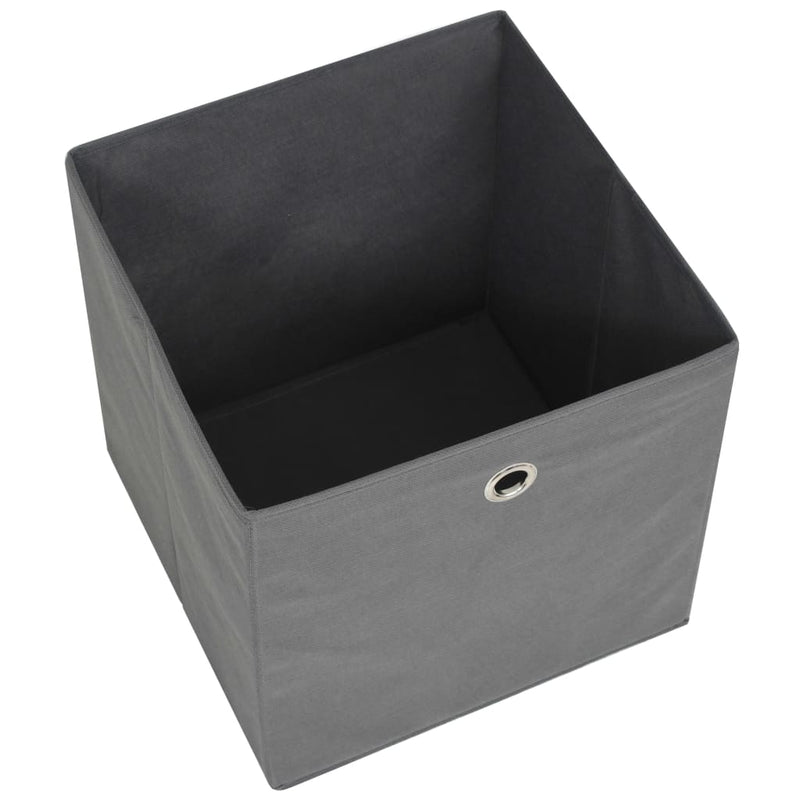 vidaXL 10 db szürke nem szőtt szövet tárolódoboz 28 x 28 x 28 cm