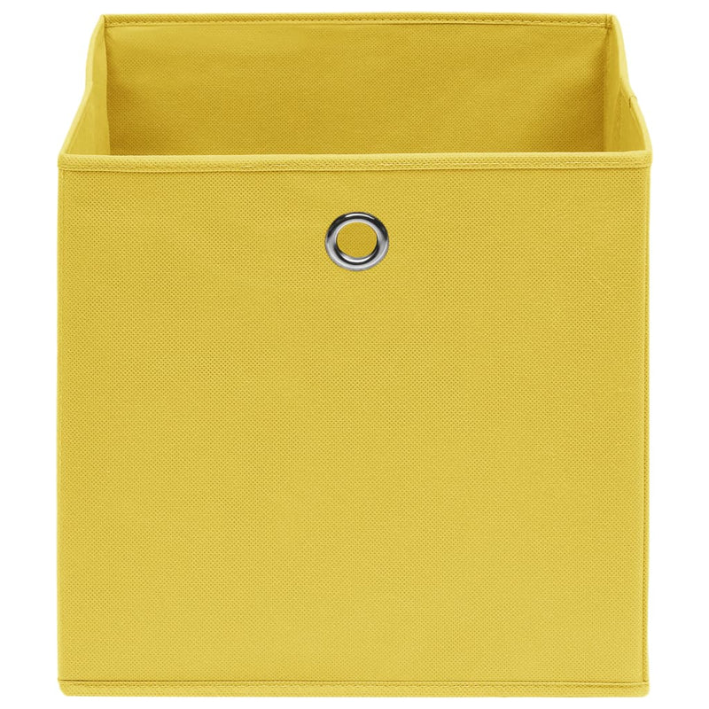 vidaXL 4 db sárga nem szőtt szövet tárolódoboz 28 x 28 x 28 cm