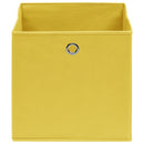 vidaXL 10 db sárga nem szőtt szövet tárolódoboz 28 x 28 x 28 cm