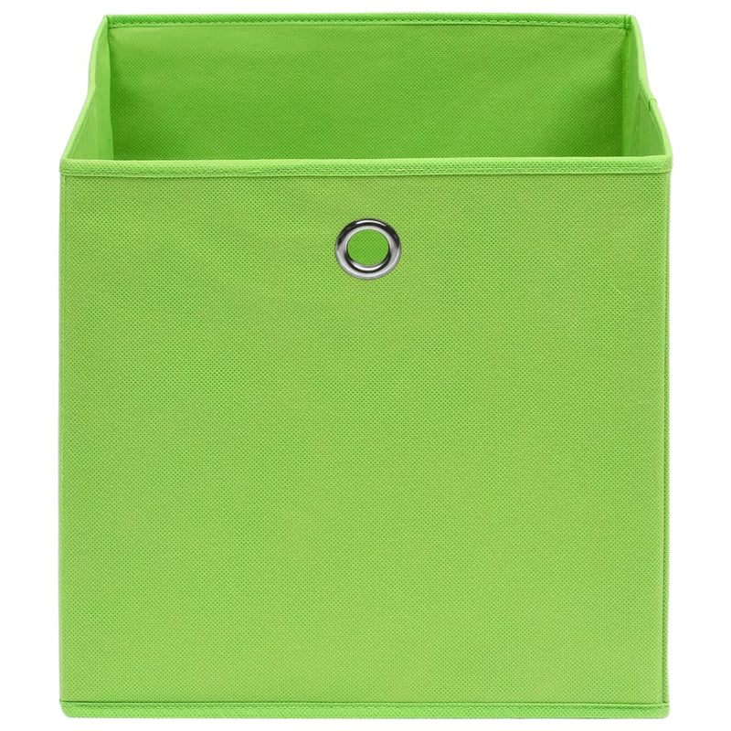 vidaXL 10 db zöld nem szőtt szövet tárolódoboz 28 x 28 x 28 cm