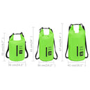 vidaXL zöld PVC cipzáras szárazzsák 20 L