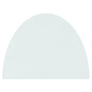 vidaXL félkör alakú kandallóüveglap 800 x 600 mm