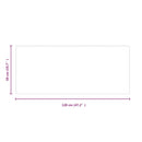 vidaXL téglalap alakú kandalló-üveglap 120 x 50 cm