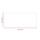 vidaXL téglalap alakú kandalló-üveglap 120 x 50 cm