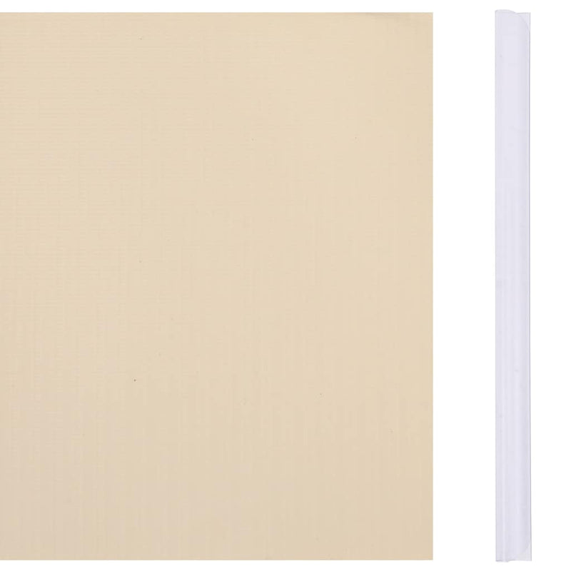 vidaXL krémszínű kerti PVC árnyékoló kerítés 35 x 0,19 m