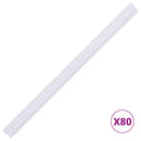 vidaXL 4 db krémszínű PVC kerti árnyékoló kerítés 35 x 0,19 m