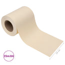 vidaXL 4 db krémszínű PVC kerti árnyékoló kerítés 35 x 0,19 m