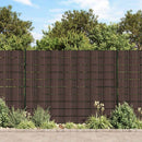 vidaXL 4 db barna PVC kerti árnyékoló kerítés 35 x 0,19 m