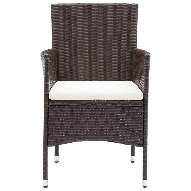 vidaXL 4 db barna kerti polyrattan étkezőszék