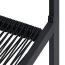 vidaXL 4 db fekete PVC rattan kerti szék