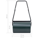 vidaXL zöld és fekete gyephenger 63 cm 50 L